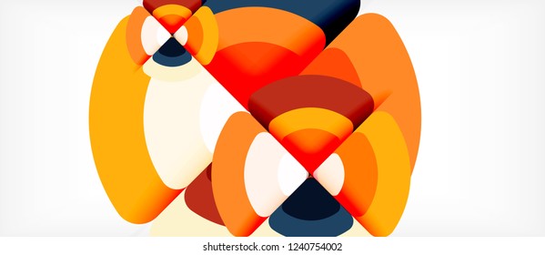 Circle abstract background. Trendy abstract layout template for business or technology presentation or web brochure cover, wallpaper. Vector illustration