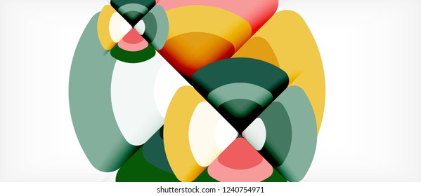 Circle abstract background. Trendy abstract layout template for business or technology presentation or web brochure cover, wallpaper. Vector illustration