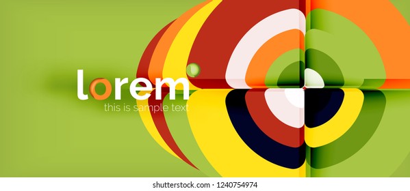 Circle abstrakter Hintergrund. Trendy abstrakte Layout-Vorlage für Geschäfts- oder Technologiepräsentation oder Web-Broschüre Titelbild, Bildschirmhintergrund. Vektorgrafik