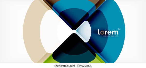 Circle abstract background. Trendy abstract layout template for business or technology presentation or web brochure cover, wallpaper. Vector illustration