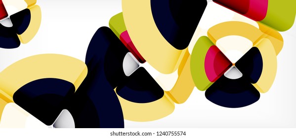 Circle abstract background. Trendy abstract layout template for business or technology presentation or web brochure cover, wallpaper. Vector illustration