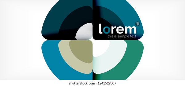 Circle abstract background. Trendy abstract layout template for business or technology presentation or web brochure cover, wallpaper. Vector illustration