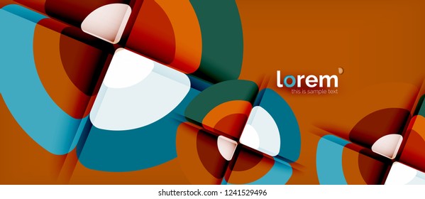 Circle abstract background. Trendy abstract layout template for business or technology presentation or web brochure cover, wallpaper. Vector illustration