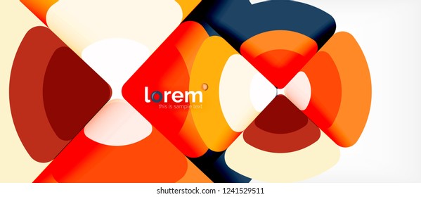 Circle abstract background. Trendy abstract layout template for business or technology presentation or web brochure cover, wallpaper. Vector illustration