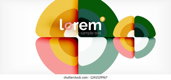 Circle abstract background. Trendy abstract layout template for business or technology presentation or web brochure cover, wallpaper. Vector illustration