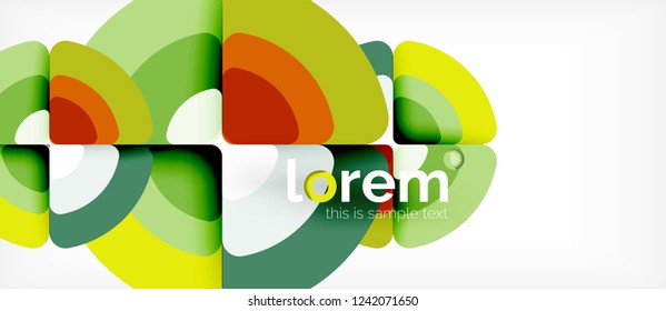 Circle abstract background. Trendy abstract layout template for business or technology presentation or web brochure cover, wallpaper. Vector illustration