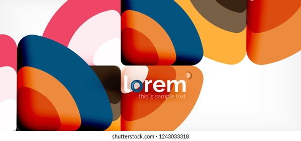 Circle abstract background. Trendy abstract layout template for business or technology presentation or web brochure cover, wallpaper. Vector illustration