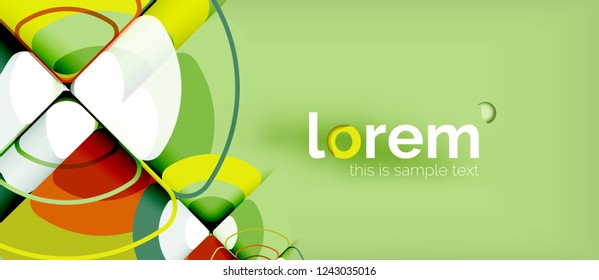 Circle abstrakter Hintergrund. Trendy abstrakte Layout-Vorlage für Geschäfts- oder Technologiepräsentation oder Web-Broschüre Titelbild, Bildschirmhintergrund. Vektorgrafik