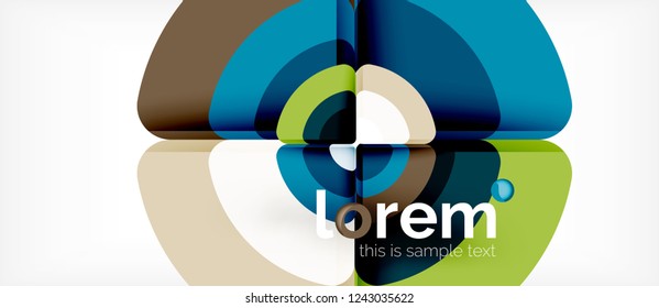 Circle abstract background. Trendy abstract layout template for business or technology presentation or web brochure cover, wallpaper. Vector illustration