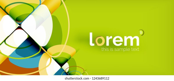 Circle abstract background. Trendy abstract layout template for business or technology presentation or web brochure cover, wallpaper. Vector illustration