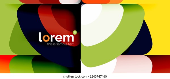 Circle abstract background. Trendy abstract layout template for business or technology presentation or web brochure cover, wallpaper. Vector illustration