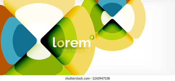 Circle abstract background. Trendy abstract layout template for business or technology presentation or web brochure cover, wallpaper. Vector illustration