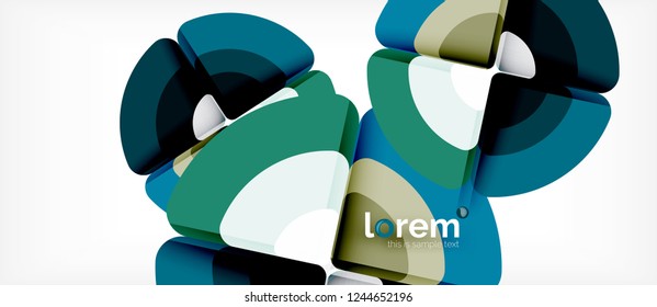 Circle abstract background. Trendy abstract layout template for business or technology presentation or web brochure cover, wallpaper. Vector illustration