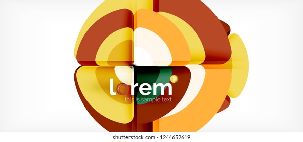 Circle abstract background. Trendy abstract layout template for business or technology presentation or web brochure cover, wallpaper. Vector illustration