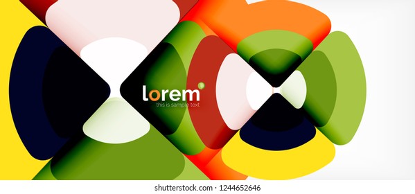 Circle abstract background. Trendy abstract layout template for business or technology presentation or web brochure cover, wallpaper. Vector illustration