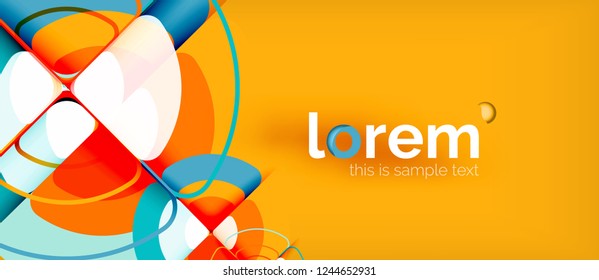 Circle abstract background. Trendy abstract layout template for business or technology presentation or web brochure cover, wallpaper. Vector illustration