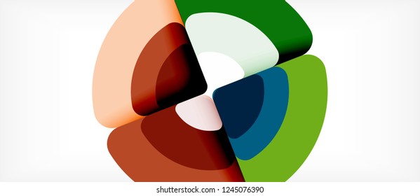 Circle abstract background. Trendy abstract layout template for business or technology presentation or web brochure cover, wallpaper. Vector illustration