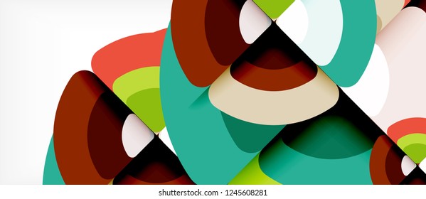 Circle abstract background. Trendy abstract layout template for business or technology presentation or web brochure cover, wallpaper. Vector illustration