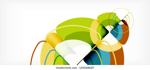 Circle abstract background. Trendy abstract layout template for business or technology presentation or web brochure cover, wallpaper. Vector illustration
