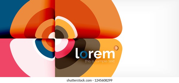 Circle abstract background. Trendy abstract layout template for business or technology presentation or web brochure cover, wallpaper. Vector illustration