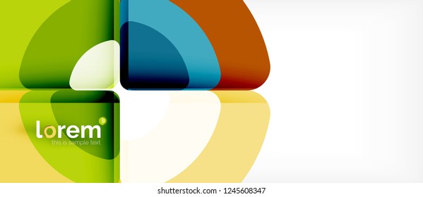 Circle abstract background. Trendy abstract layout template for business or technology presentation or web brochure cover, wallpaper. Vector illustration