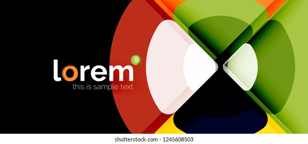 Circle abstract background. Trendy abstract layout template for business or technology presentation or web brochure cover, wallpaper. Vector illustration