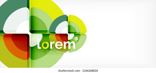 Circle abstract background. Trendy abstract layout template for business or technology presentation or web brochure cover, wallpaper. Vector illustration