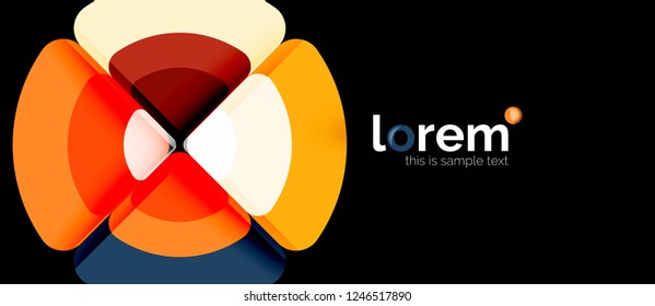 Circle abstract background. Trendy abstract layout template for business or technology presentation or web brochure cover, wallpaper. Vector illustration