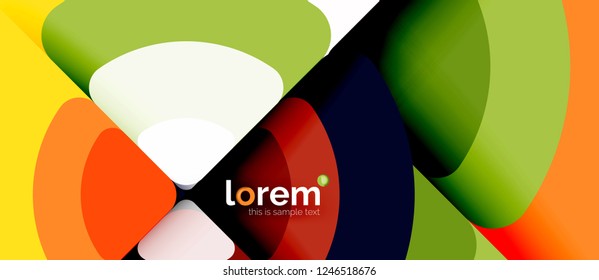 Circle abstract background. Trendy abstract layout template for business or technology presentation or web brochure cover, wallpaper. Vector illustration