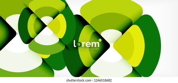 Circle abstract background. Trendy abstract layout template for business or technology presentation or web brochure cover, wallpaper. Vector illustration