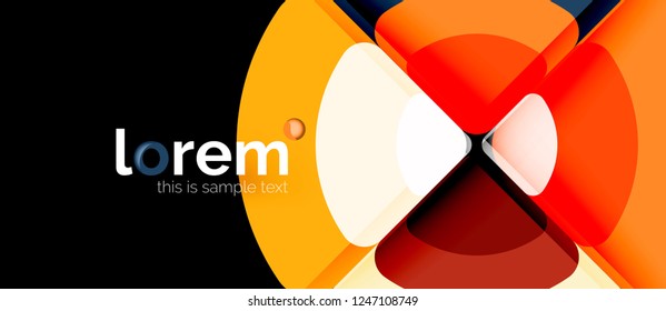 Circle abstract background. Trendy abstract layout template for business or technology presentation or web brochure cover, wallpaper. Vector illustration