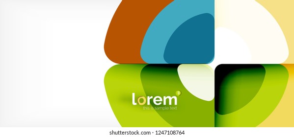 Plano de fundo abstrato do círculo. Modelo de layout abstrato moderno para apresentação de negócios ou tecnologia ou capa de brochura da web, papel de parede. Ilustração vetorial