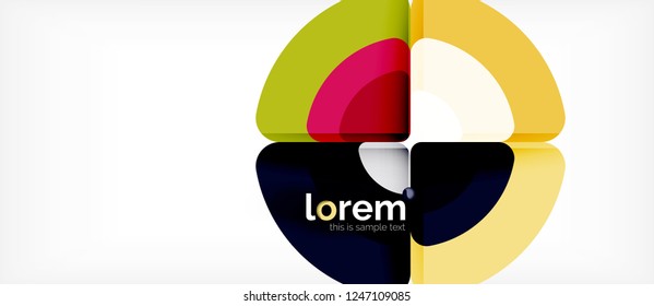 Circle abstract background. Trendy abstract layout template for business or technology presentation or web brochure cover, wallpaper. Vector illustration
