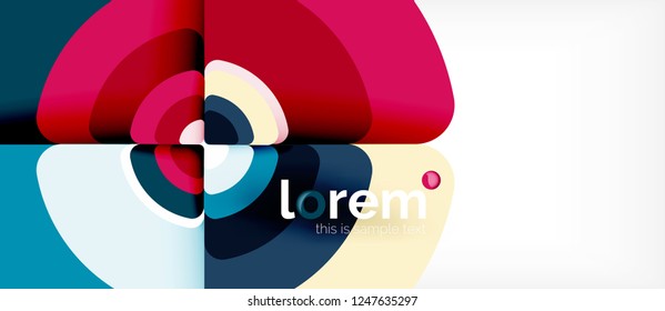 Circle abstract background. Trendy abstract layout template for business or technology presentation or web brochure cover, wallpaper. Vector illustration