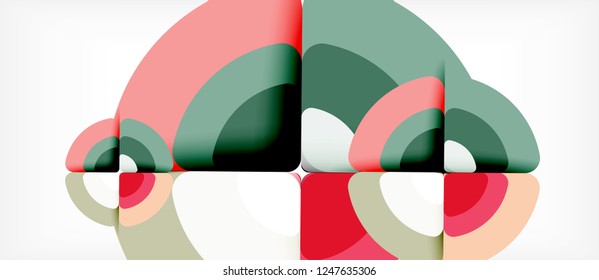 Circle abstract background. Trendy abstract layout template for business or technology presentation or web brochure cover, wallpaper. Vector illustration