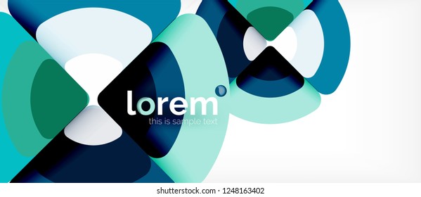 Circle abstract background. Trendy abstract layout template for business or technology presentation or web brochure cover, wallpaper. Vector illustration