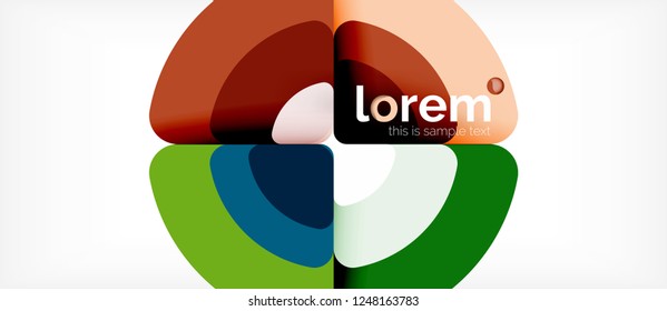 Circle abstract background. Trendy abstract layout template for business or technology presentation or web brochure cover, wallpaper. Vector illustration