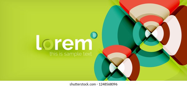 Circle abstract background. Trendy abstract layout template for business or technology presentation or web brochure cover, wallpaper. Vector illustration