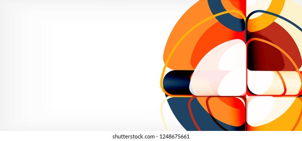 Circle abstract background. Trendy abstract layout template for business or technology presentation or web brochure cover, wallpaper. Vector illustration