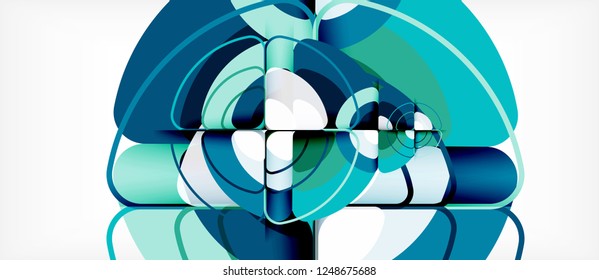 Circle abstract background. Trendy abstract layout template for business or technology presentation or web brochure cover, wallpaper. Vector illustration