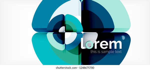 Circle abstract background. Trendy abstract layout template for business or technology presentation or web brochure cover, wallpaper. Vector illustration