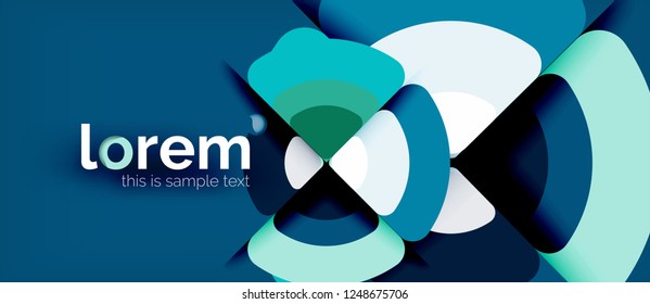 Circle abstract background. Trendy abstract layout template for business or technology presentation or web brochure cover, wallpaper. Vector illustration