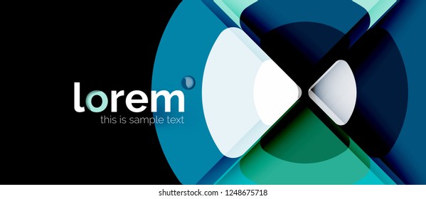 Circle abstract background. Trendy abstract layout template for business or technology presentation or web brochure cover, wallpaper. Vector illustration