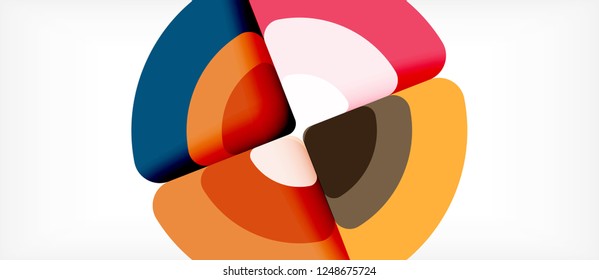 Circle abstract background. Trendy abstract layout template for business or technology presentation or web brochure cover, wallpaper. Vector illustration