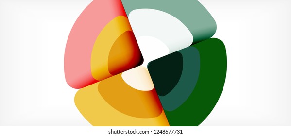 Circle abstract background. Trendy abstract layout template for business or technology presentation or web brochure cover, wallpaper. Vector illustration