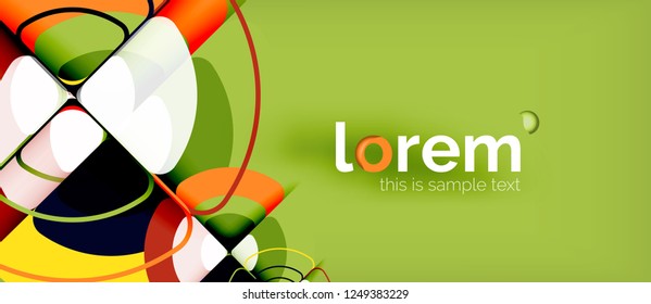 Circle abstract background. Trendy abstract layout template for business or technology presentation or web brochure cover, wallpaper. Vector illustration