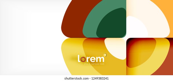 Circle abstract background. Trendy abstract layout template for business or technology presentation or web brochure cover, wallpaper. Vector illustration