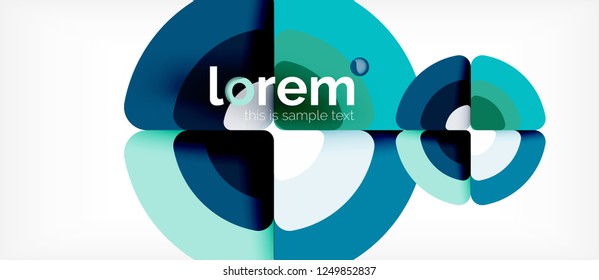 Circle abstract background. Trendy abstract layout template for business or technology presentation or web brochure cover, wallpaper. Vector illustration