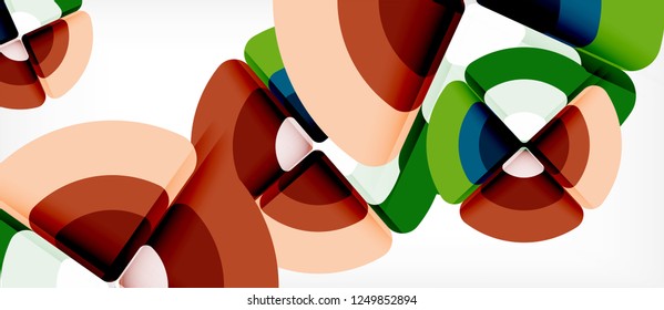 Circle abstract background. Trendy abstract layout template for business or technology presentation or web brochure cover, wallpaper. Vector illustration