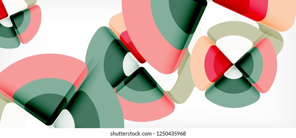 Circle abstract background. Trendy abstract layout template for business or technology presentation or web brochure cover, wallpaper. Vector illustration